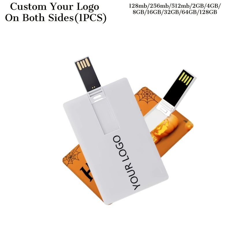 Custom Card Model USB Flash Pen Drive 256MB For Personalized Company Photography Wedding Logo - Image 1