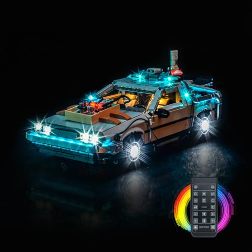 LocoLee Light kit Compatible with Lego 10300 Back to The Future Time Machine No Model Only Light LED Lighting Accessories Compatible with Lego 10300 Icons RC Version - Image 5