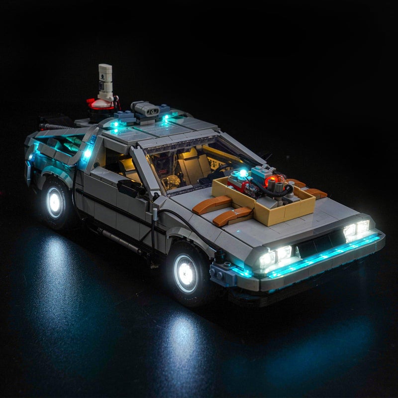 LocoLee Light kit Compatible with Lego 10300 Back to The Future Time Machine No Model Only Light LED Lighting Accessories Compatible with Lego 10300 Icons RC Version - Image 3