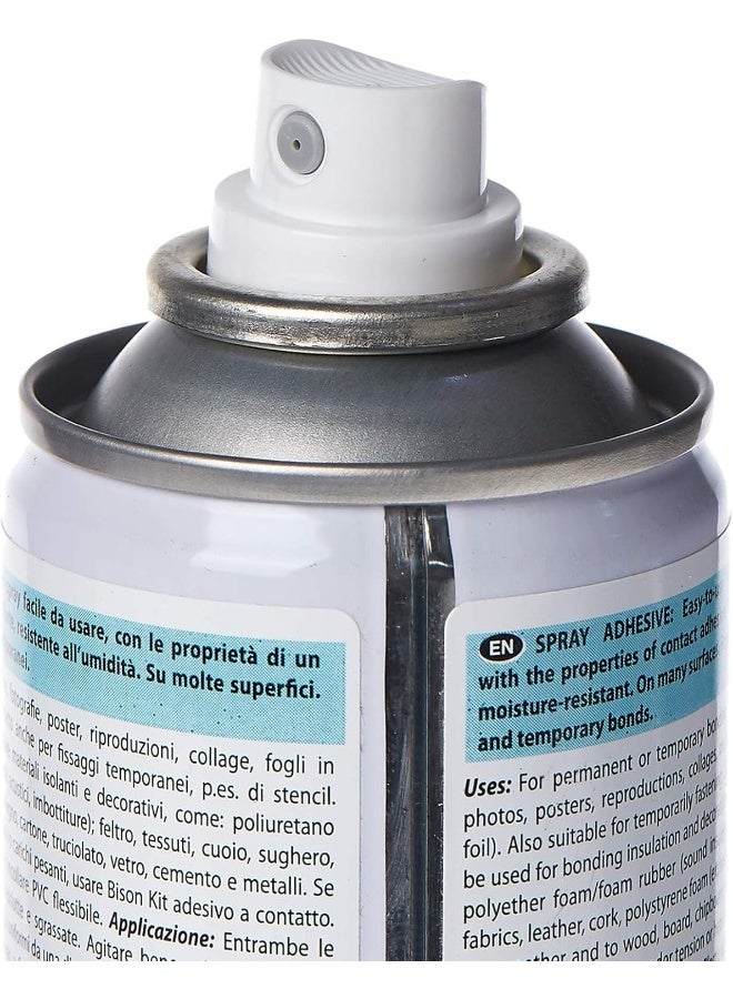 Bison 2-in-1 Spray Adhesive – 500ml Aerosol Can – Fast-Drying, Strong Bond for Paper, Fabric, Foam, and Light Materials - Image 3