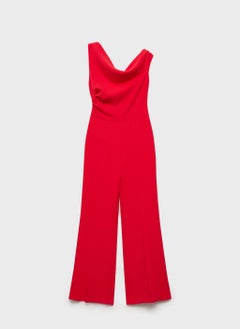 MANGO Long Asymmetrical Draped Jumpsuit  - Image 5