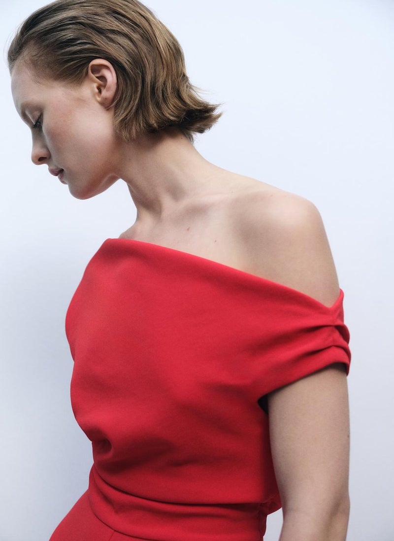 MANGO Long Asymmetrical Draped Jumpsuit  - Image 3