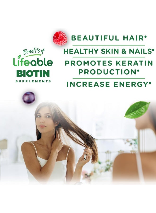 Lifeable Biotin Gummies 90 Count for Women - Image 3
