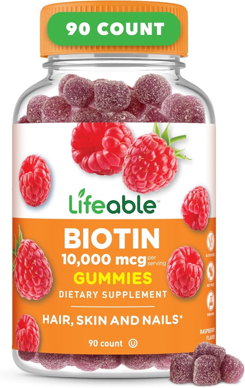 Lifeable Biotin Gummies 90 Count for Women - Image 1