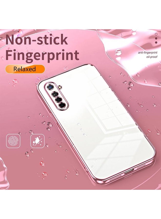 HuHa Case Cover For OPPO K5 / Realme XT/XT 730G Transparent Plating Fine Hole Phone Case(Silver) - Image 4