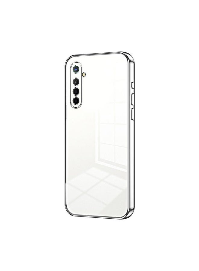 HuHa Case Cover For OPPO K5 / Realme XT/XT 730G Transparent Plating Fine Hole Phone Case(Silver) - Image 1