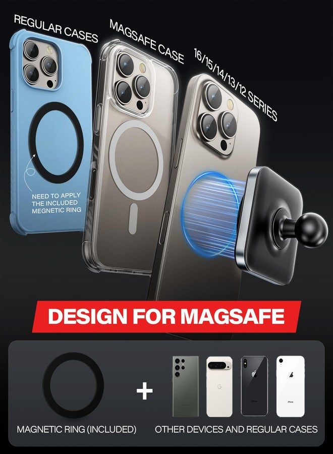 1Zero Heavy-Duty Magnetic Phone Holder for 20MM Ball Dash Mount Compatible with MagSafe iPhone 16 Pro Max 15 14 13 12, 0.787-Inch Attachment Ball Magnets for Dashboard Car Mount (MagSafe Holder only) - Image 5