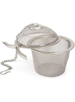 Happy Home Stainless Steel Herbal Ball Herbal Tea Filter Tea Ball Tea Infuser with Stainless Steel Chain for Cups, Teapots, Loose Leaf Tea, Spices  - Image 4