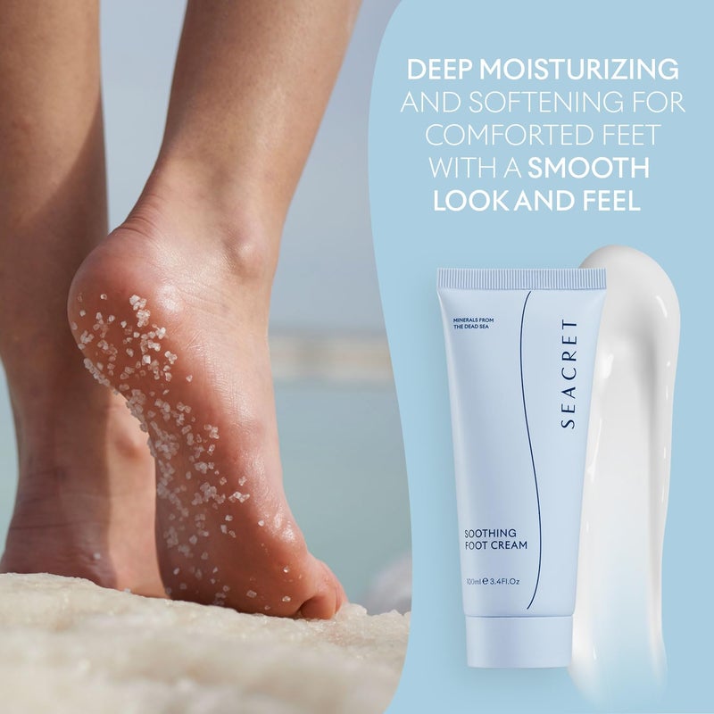 SEACRET Minerals Foot Cream, Enriched with Shea Butter, Tea Tree Oil and Dead Sea Minerals, 3.4 Fl Oz / 100 ml - Image 4