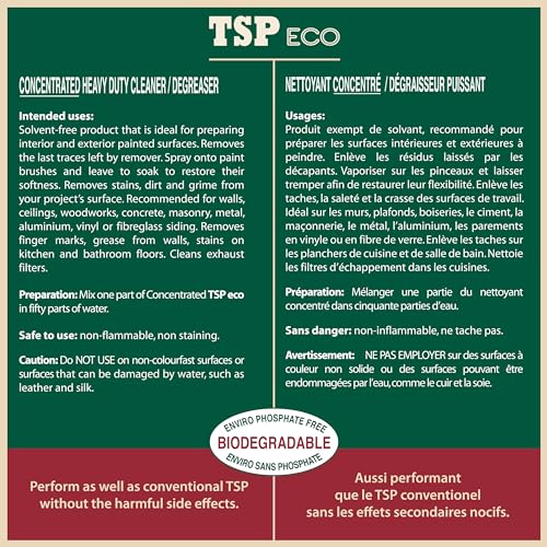 SamaN TSP Eco – Heavy Duty Cleanser and Degreaser (28 oz Ready-to-Use 44108) - Image 2