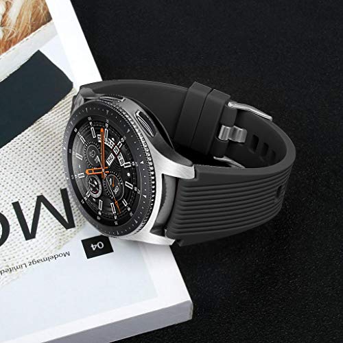 INF Bracelet compatible with Samsung Galaxy Watch 46 mm silicone black - Image 5