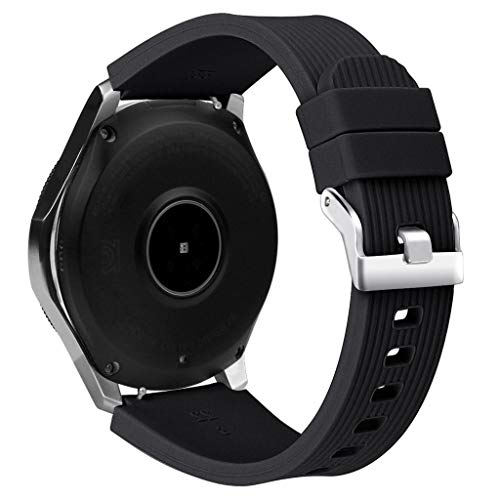 INF Bracelet compatible with Samsung Galaxy Watch 46 mm silicone black - Image 2
