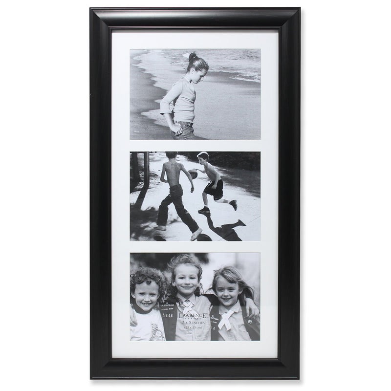 Lawrence Frames Three Opening Collage Frame, Black, 5"x7" - Image 2