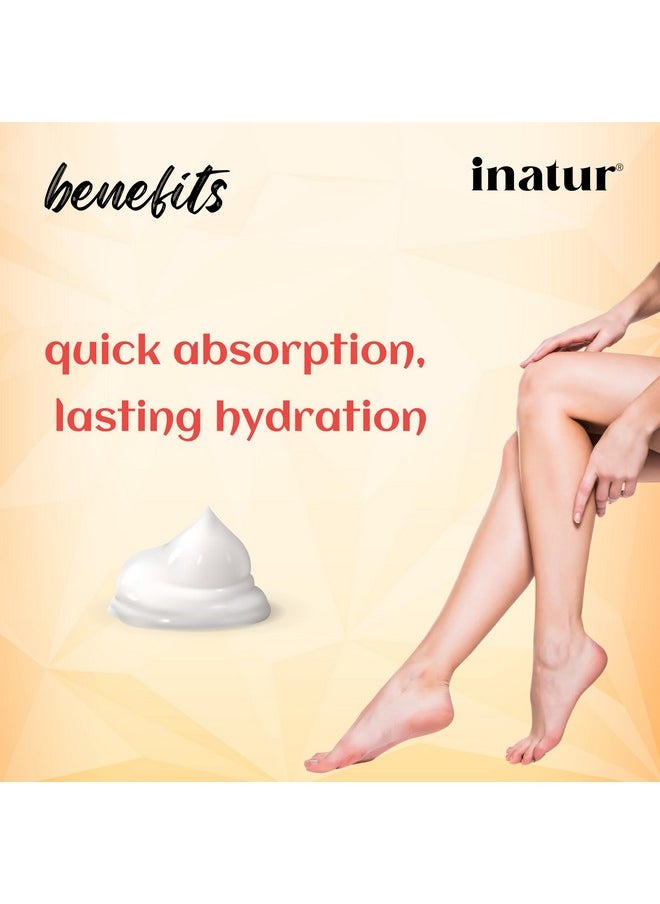 INATUR Shea Butter Foot Cream, Intensive Foot Care For Dry, Rough And Cracked Heel, 50G  - Image 3