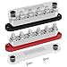 DAIERTEK 600A Power Distribution Block 12V Bus Bar Terminal Block 6 x 38 Terminal Studs 12 Volt Marine Bus Bar with Cover Positive  Negative for Automotive Car Boat Solar System - Image 2