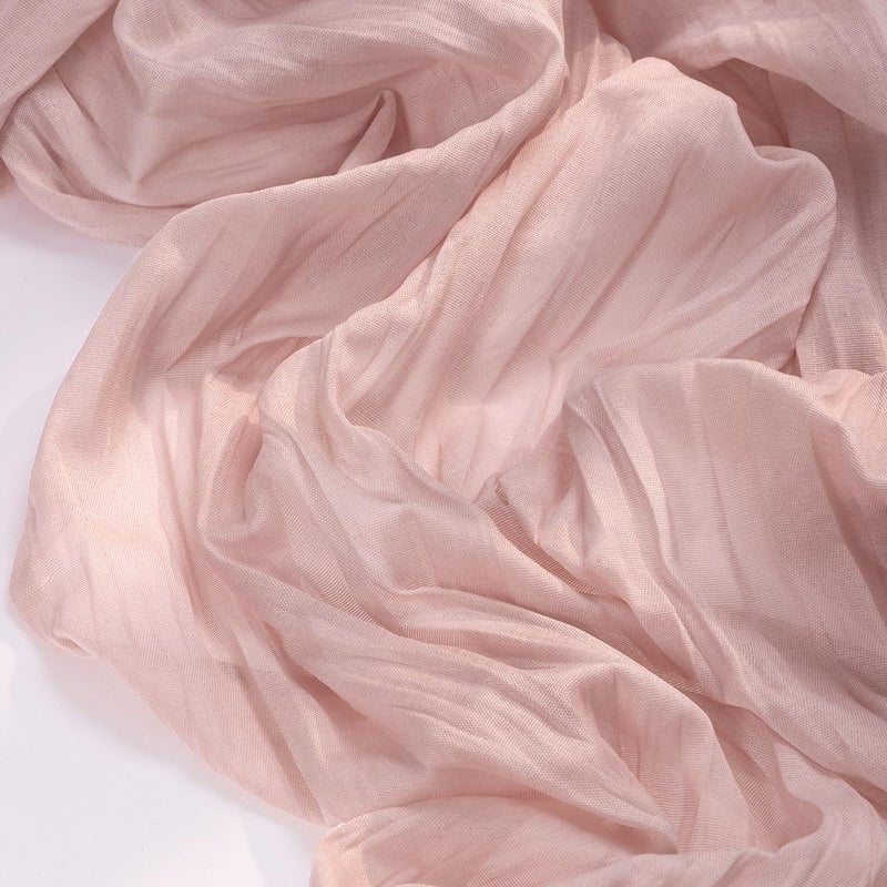 Socomi 6pcs Pink Cheesecloth Table Runner Easter Spring Boho Rustic Gauze Dusty Pink Farmhouse 120 inch 10FT Cheese Cloth Runner for Wedding Party Baby Shower Birthday Home Decor - Image 2