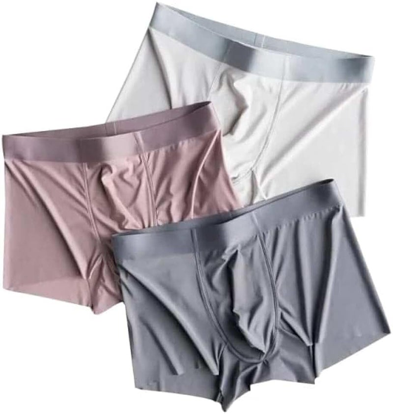 ASJAR Ultra-Soft Material Trunks for Men| Ice-Silk Men Short | Underwear | Multi-Colored, (Pack of 3) Multicolour, Underwear for Men, Trunk for Mens, Brief for Mens - Image 1