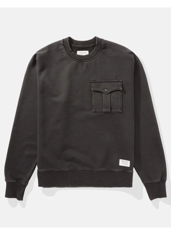 American Eagle Utility Crew Neck Sweatshirt