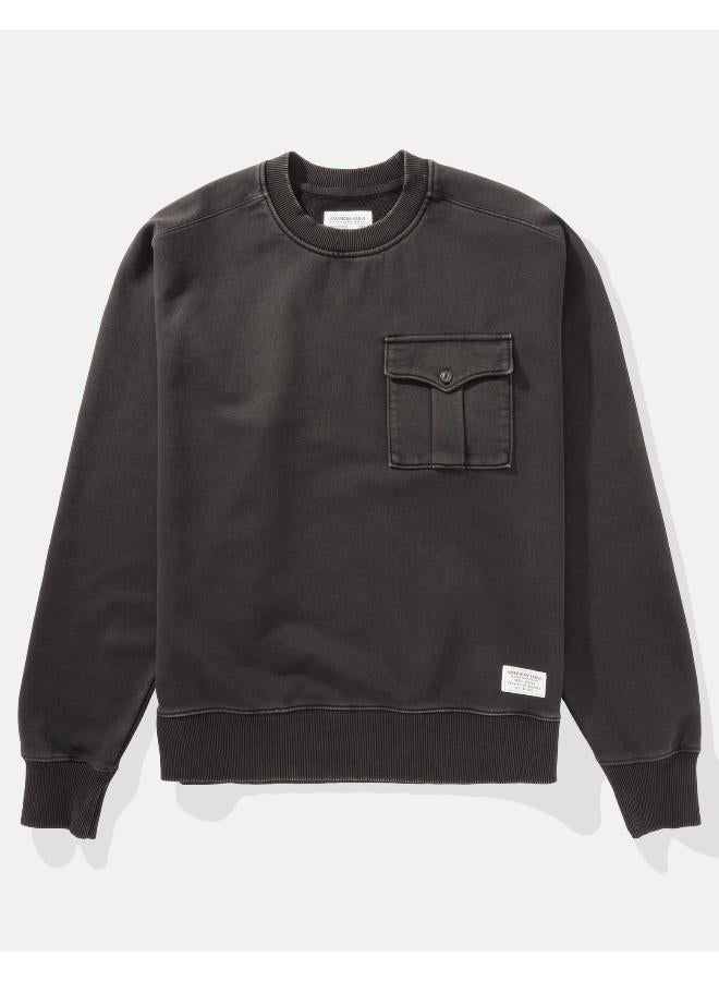 American Eagle Utility Crew Neck Sweatshirt  - Image 3