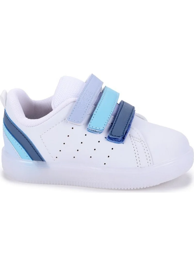 فيكو Sun Girl/Boy Lighted White Blue Sneaker Baby Booties Filet Casual Sports Shoes 220.P21Y.212