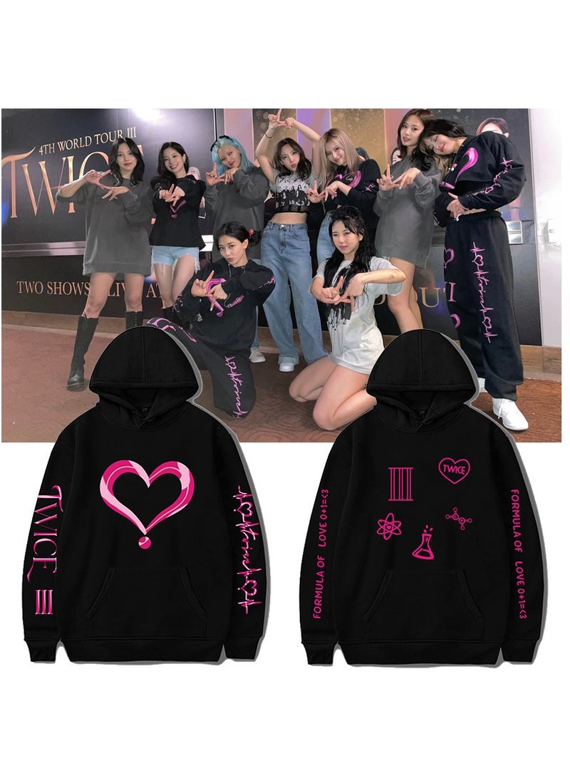 NIBEMINENT بلوزة TWICE ذات الأكمام الطويلة والرفيعة باللون الأسود - Image 1