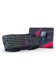 onikuma ONIKUMA TZ3006 3 in 1 Gaming Combo - G22 Keyboard / CW917 Mouse/ MP002 Mouse Pad  - Image 1