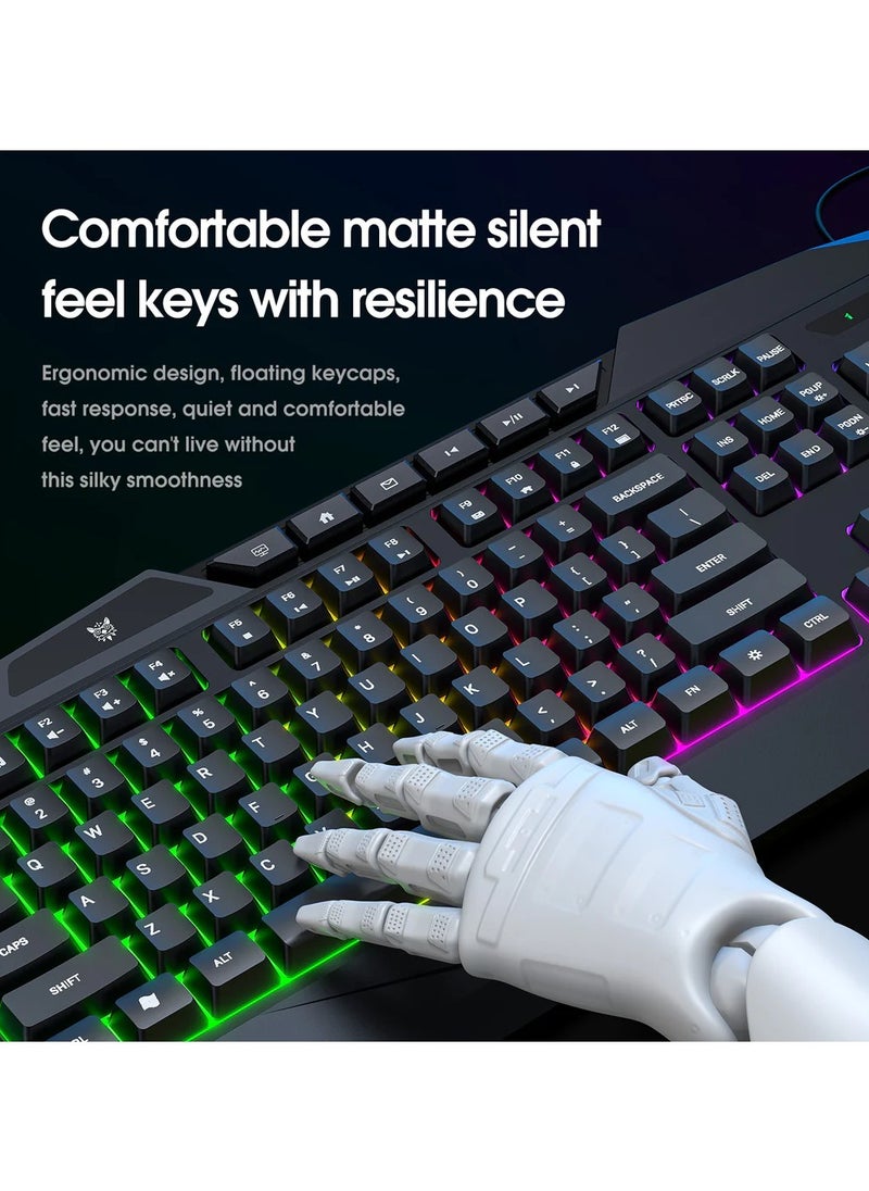 onikuma - ONIKUMA TZ3006 3 in 1 Gaming Combo - G22 Keyboard / CW917 Mouse/ MP002 Mouse Pad - Image 1
