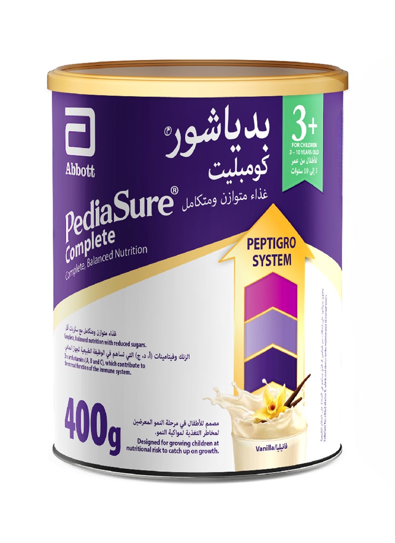 بدياشور +3 حليب أطفال غذاء تكميلي فانيلا 400جم - Image 1