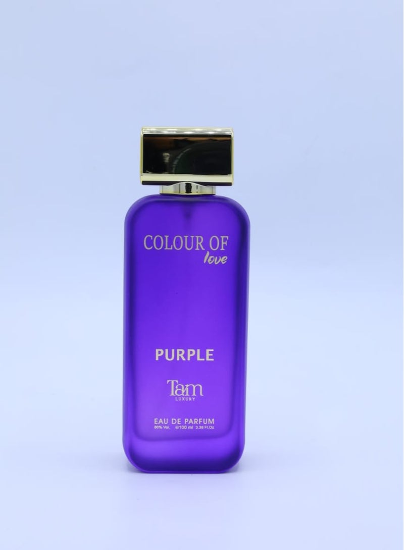 TAM PERFUMES COLOUR OF LOVE PURPLE EAU DE PARFUM 100ML - Image 1
