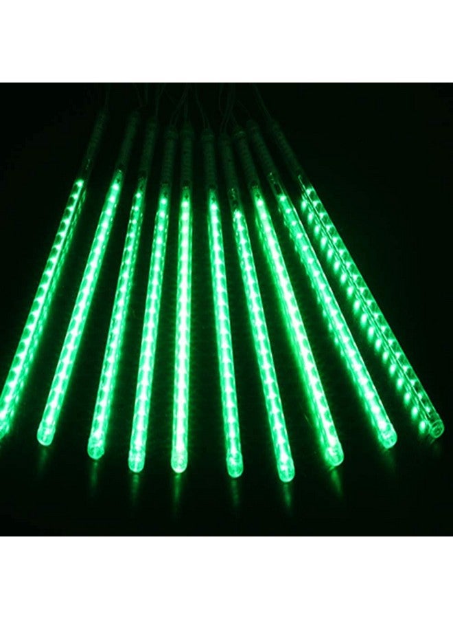 MIRADH Rain Drop Lights, LED Meteor Shower Lights 11.8 inch 8Tubes 24 LEDs, Falling Lights (Green) - Image 2