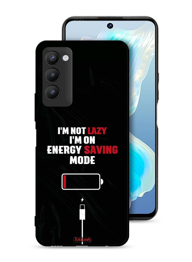 Tolwak Tecno Camon 18 Protective Case Cover I Am Not Lazy I Am On Energy Saving Mode - Image 1