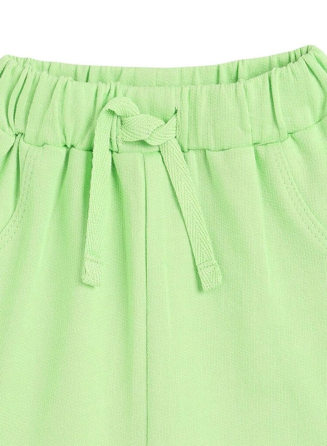 miniklub Baby Knitted Cotton Green Color Shorts, Pack of 1 (12-18M) - Image 3