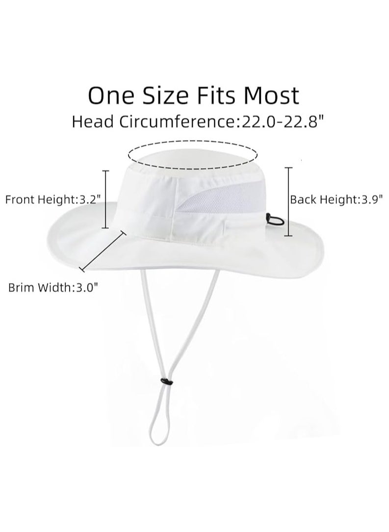 Goolsky Women's UPF 50+ Safari Sun Hat Breathable UV Protection Fishing Hat Summer Outdoor Wide Brim Hiking Gardening Hat  - Image 2