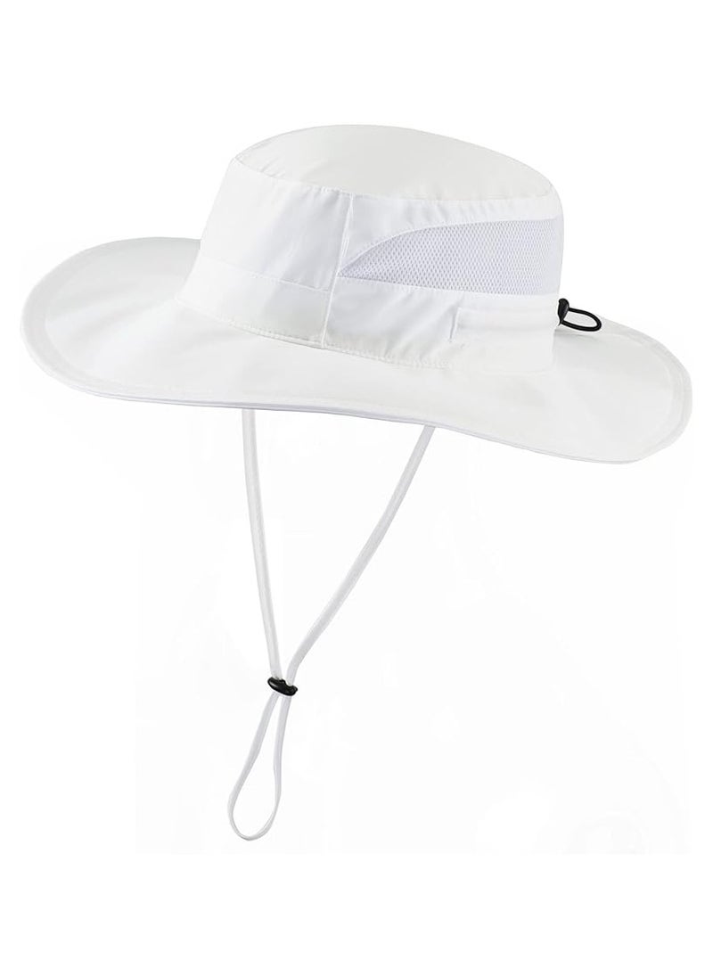 Goolsky Women's UPF 50+ Safari Sun Hat Breathable UV Protection Fishing Hat Summer Outdoor Wide Brim Hiking Gardening Hat  - Image 1