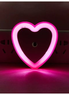 EasyLife LED-Wall Night Heart Shape Light (Plug-in), Smart Dusk to Dawn Sensor, Automatic Night Lights, Suitable for Bedroom, Bathroom, Toilet, Stairs,Kitchen and hallway-UK Plug  - Image 1