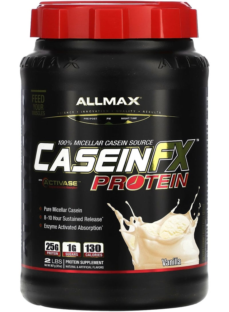 Allmax CaseinFX, 100% Casein Micellar Protein, Vanilla, 2 lbs. (907 g)