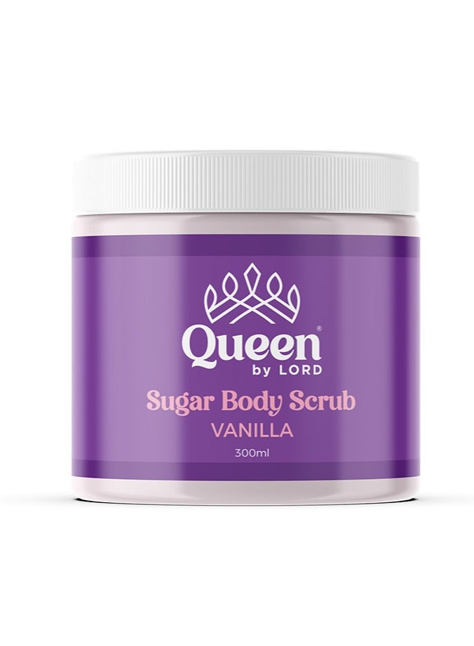 كوين باي لورد مقشر سكر الجسم من كوين باي لورد برائحة سكر الفانيليا - 300 جم - Image 1