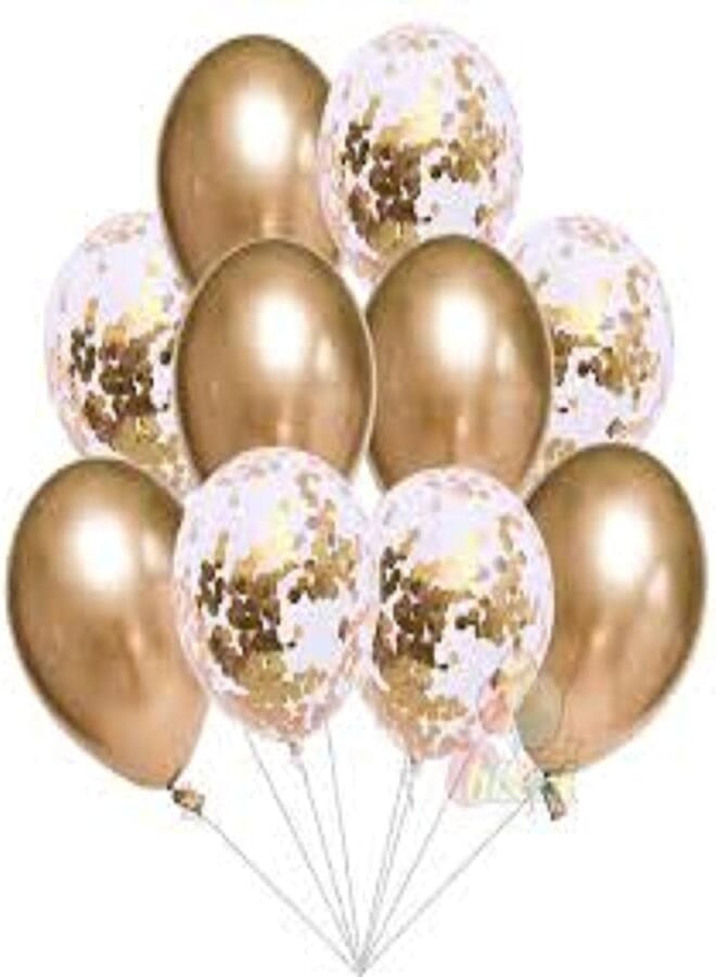 Secret Chrome & confetti Birthday balloons for unisex