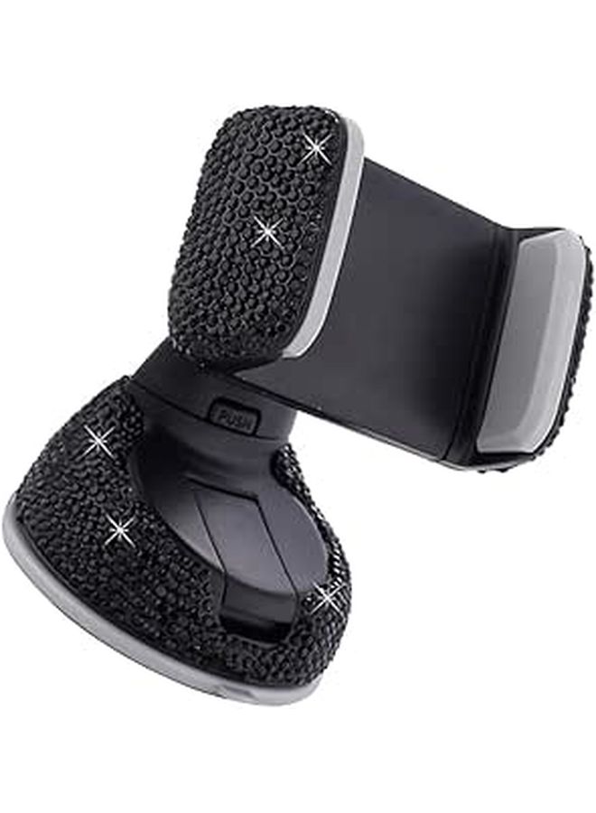 Crystal Diamond Car Phone Holder Mount Vent Dashboard Stand For Women Smartphone - Image 1