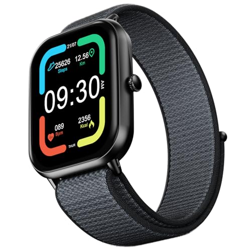 Fire-Boltt Ninja Call Pro Max Nyluxe Smart Watch 2.01″ with Bluetooth Calling, Voice Assistance, SpO2 & Heart Rate Monitor, 120+ Sports Modes, IP67 Waterproof, Smart Watch for Men & Women - Grey - Image 1