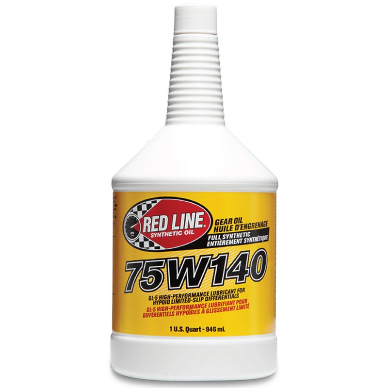 Red Line 57914 75W140 GL5 Synthetic Gear Oil for Hypoid Limited Slip Differentials 1 Quart