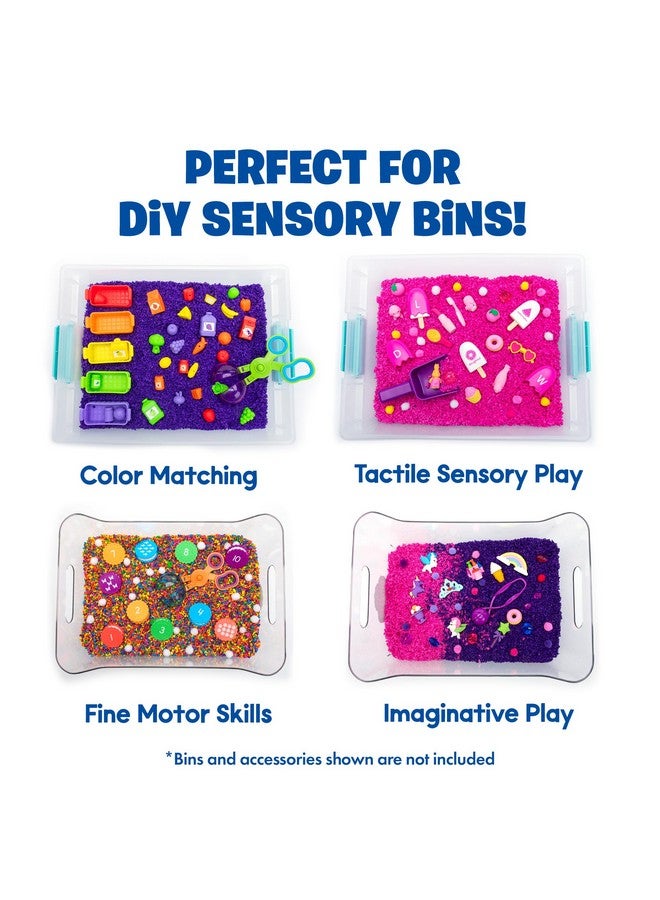 إديوكيشنال إنسايتس حشوات إسفنجية للعب الحسي من Educational Insights، عبوة من 4 قطع - أخضر، وردي، أصفر، وأرجواني، حشوة إسفنجية للعب الحسي، مثالية للعب الحسي - Image 3