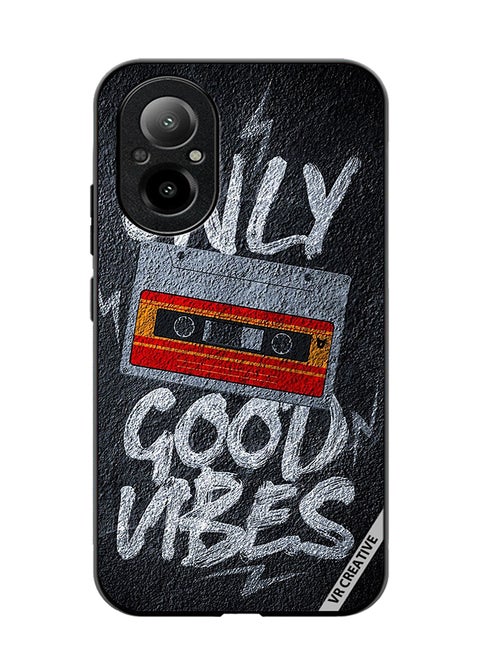 Protective Case Cover For Realme C67 4G Only Good Vibes Design Multicolour