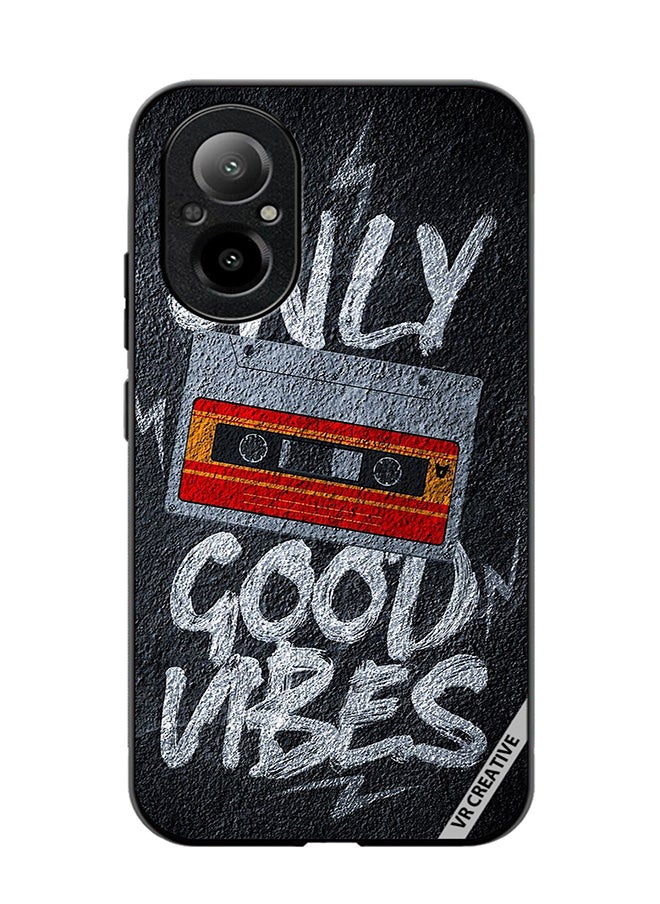 Protective Case Cover For Realme C67 4G Only Good Vibes Design Multicolour