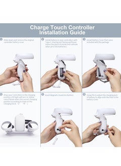 Charging Dock for Meta/Oculus Quest 2 Accessories Magnetic Charging Station for VR Headset and Controllers with 2 Rechargeable 1800mAh Batteries and USB-C Charge Cable - pzsku/Z9E64CE135F42B61D143EZ/45/_/1739745869/704f4ca3-ea57-4682-9b63-865579aff5c5