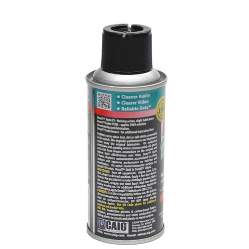 Hosa F5S-H6 CAIG DeoxIT FaderLube 5% Spray, 5 oz. (F5SH6) - Image 3