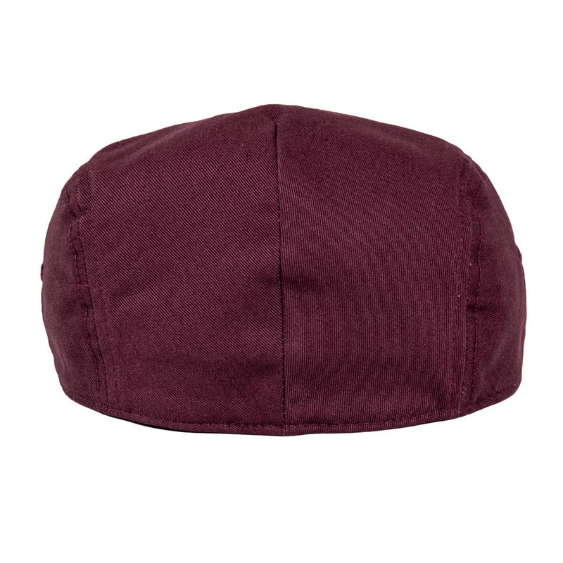 JANGOUL Men Ivy Cap Cotton Twill Newsboy Flat Hat (Burgundy, 7 7/8) - Image 4