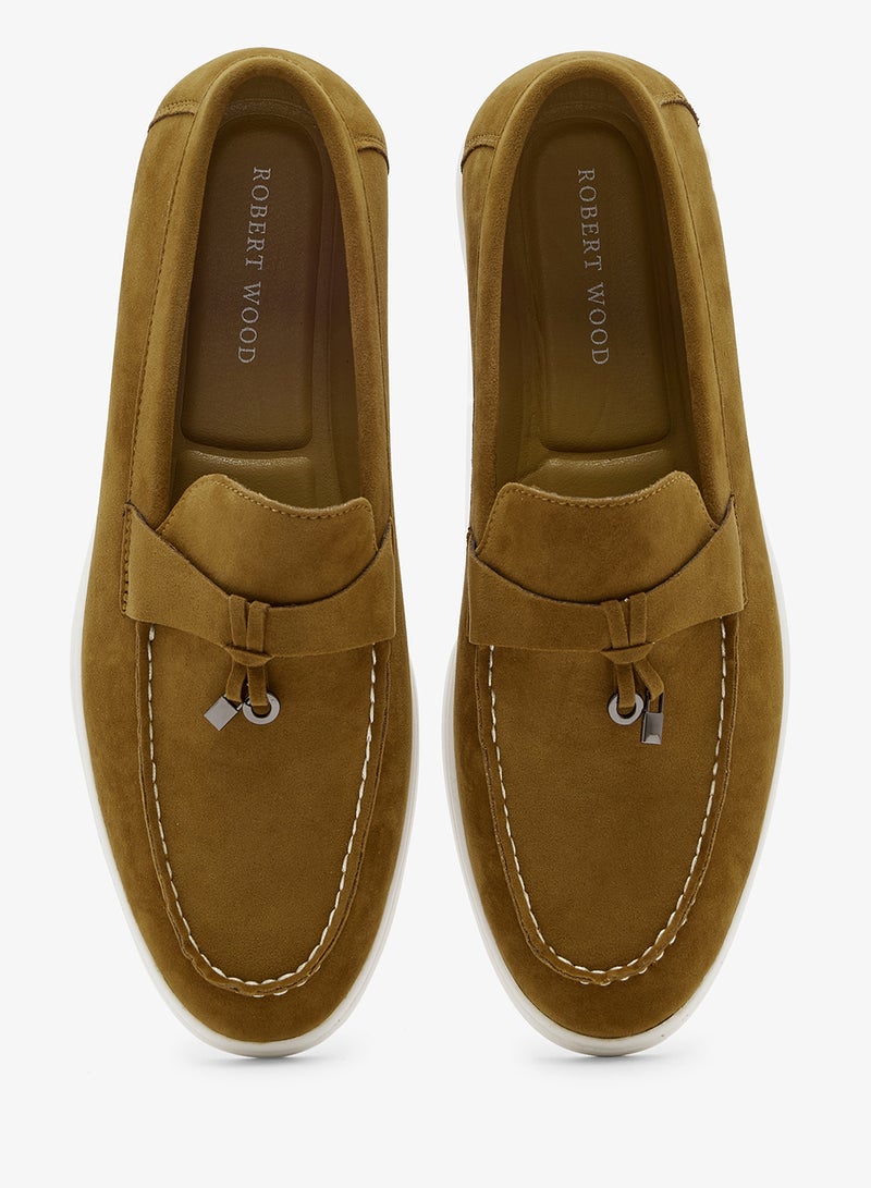 روبرت وود أحذية لوفرز جلد سويدي كاجوال - Image 4