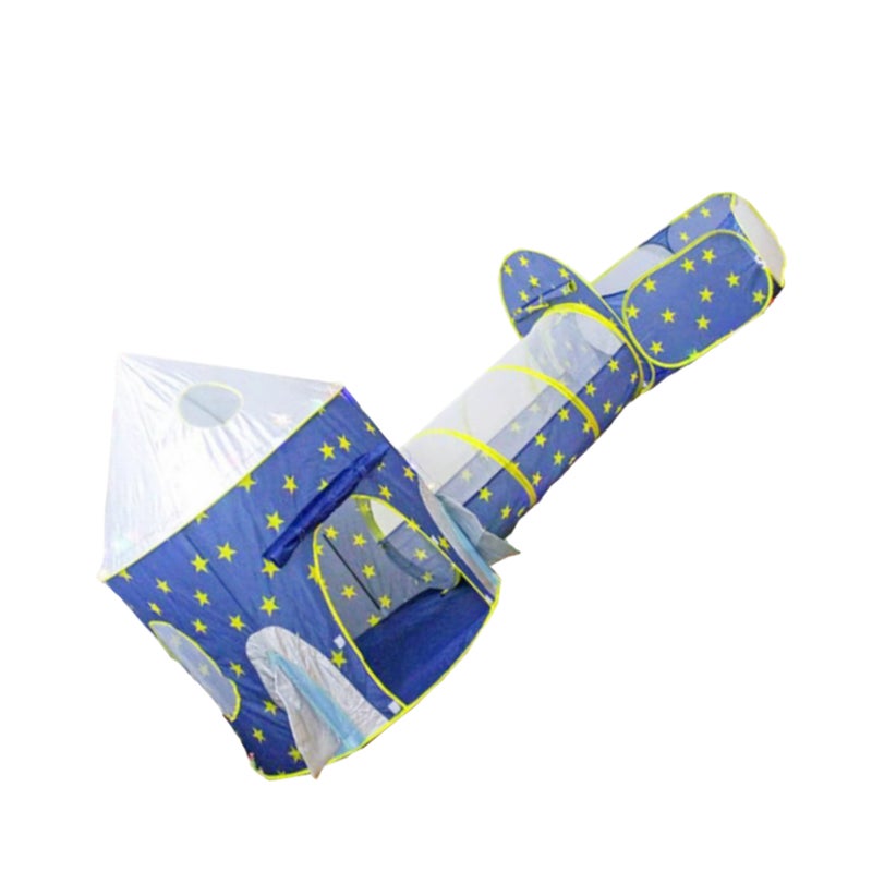 3pcs Baby Tent Kid Crawling Tunnel Play Tent Indoor Children Toddler Toy Ball PoolBlue - Image 4