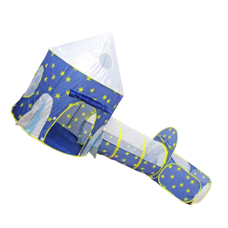 3pcs Baby Tent Kid Crawling Tunnel Play Tent Indoor Children Toddler Toy Ball PoolBlue - Image 5